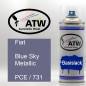Preview: Fiat, Blue Sky Metallic, PCE / 731: 400ml Sprühdose, von ATW Autoteile West.